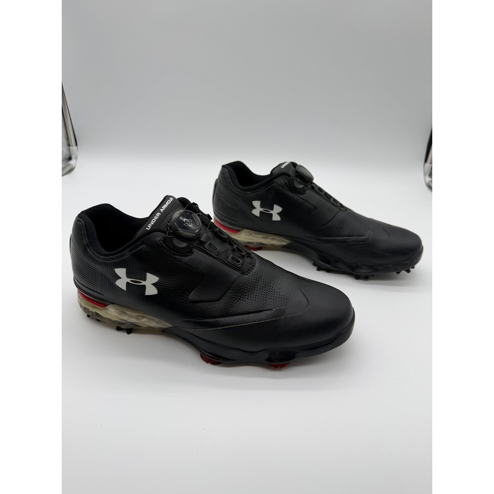 Under Armour Spieth One BOA Tour Tips Golf Shoes Mens 10 Black Cleats